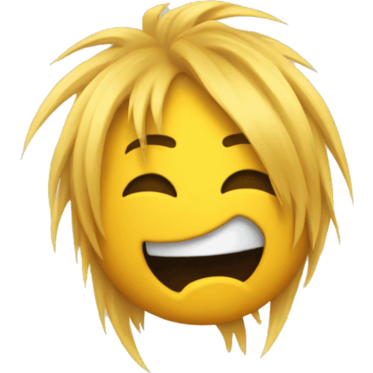 yellow ios emoji face ripping out its hair  emoji