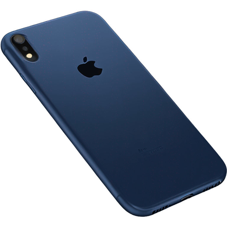 realistic dark blue iphone emoji