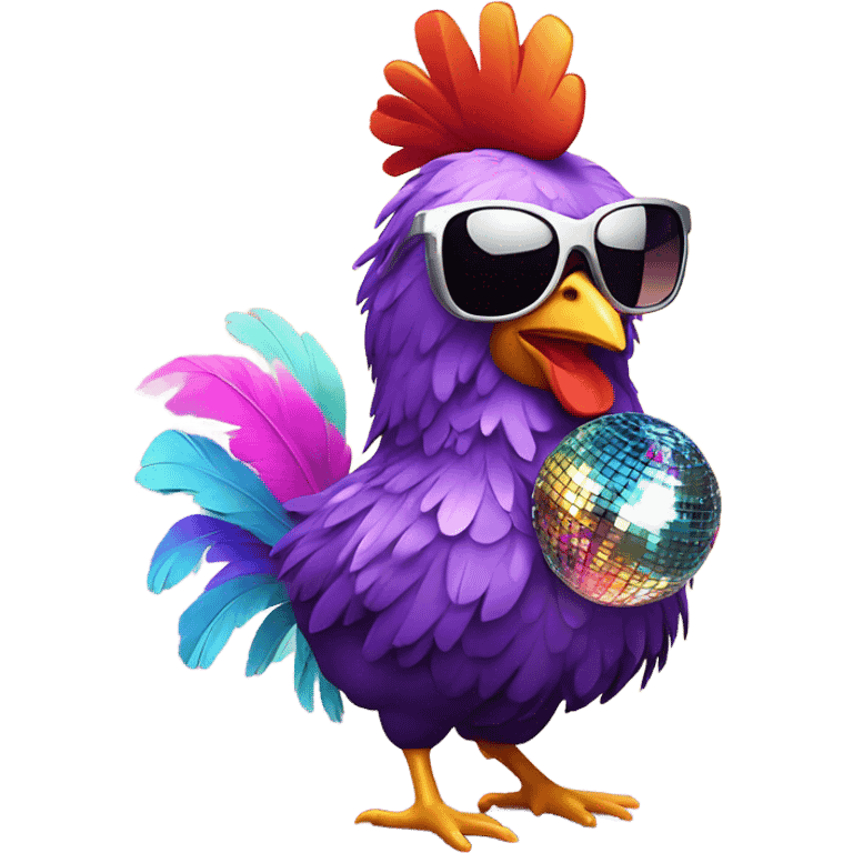 Disco chicken  emoji