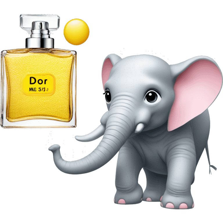 Miss Dior perfume and drunk elephant  emoji