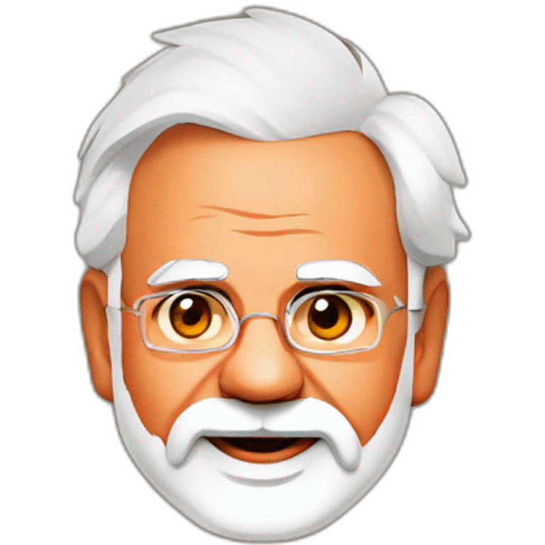 Prime Minister Narendra Modi standing by our BJP team holder emoji