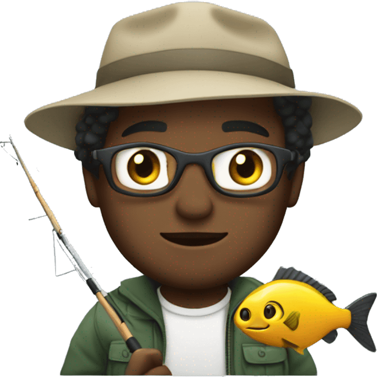 Jacob Wheeler on a boat fishing emoji