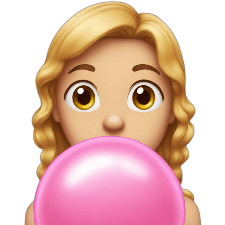 Bubble gum emoji