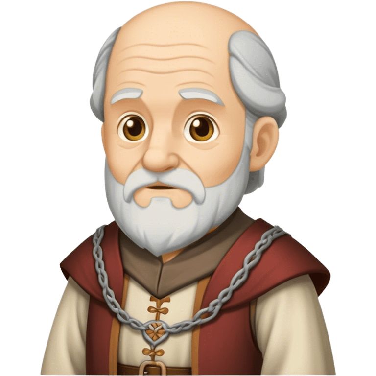 Old man medieval costume emoji