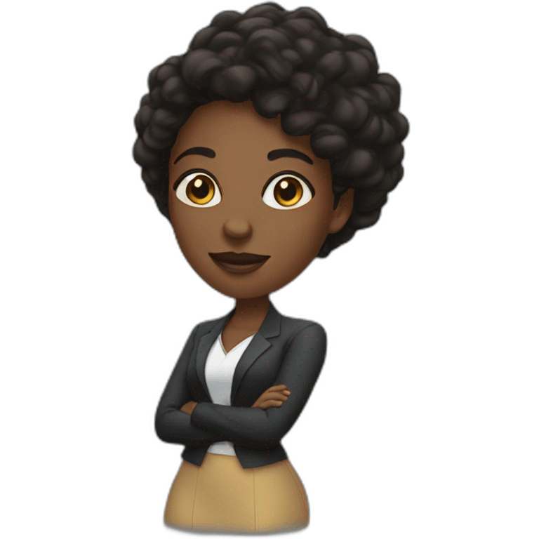 Black girl boss emoji