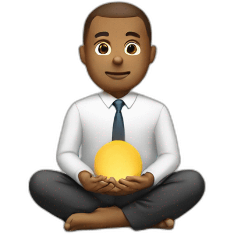 meditate businessmen emoji