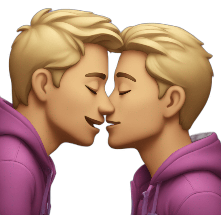 Gay kiss emoji