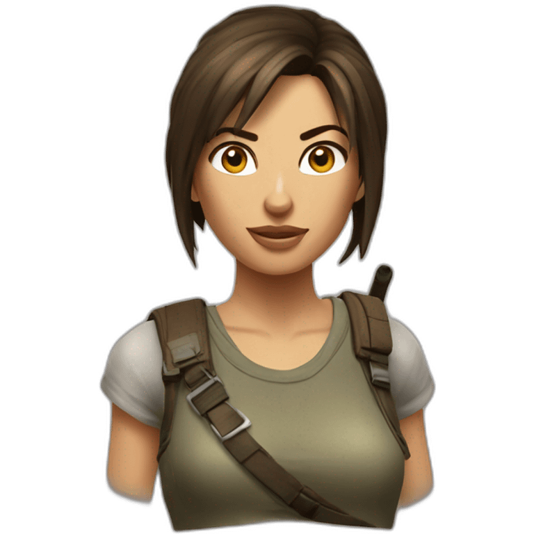 Lara Croft emoji