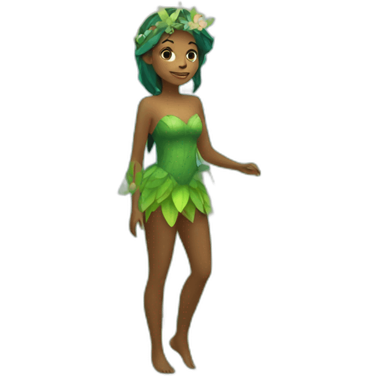 A fairy in a forest emoji