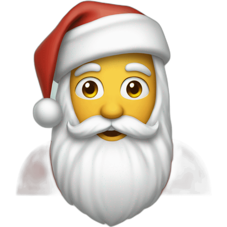 santa as human emoji