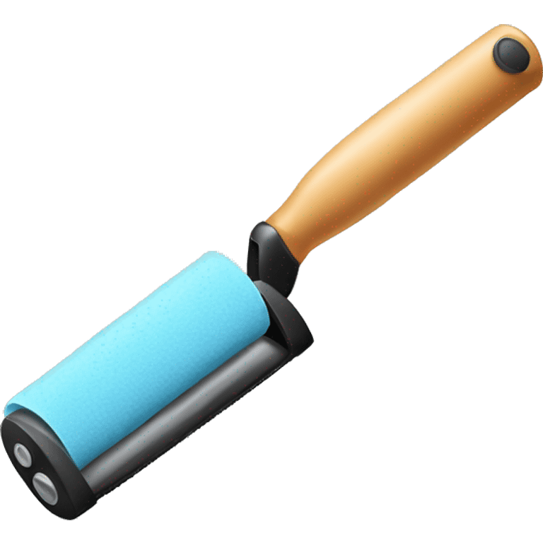 make a sticky roller for cleaning clothes in png format without filling emoji