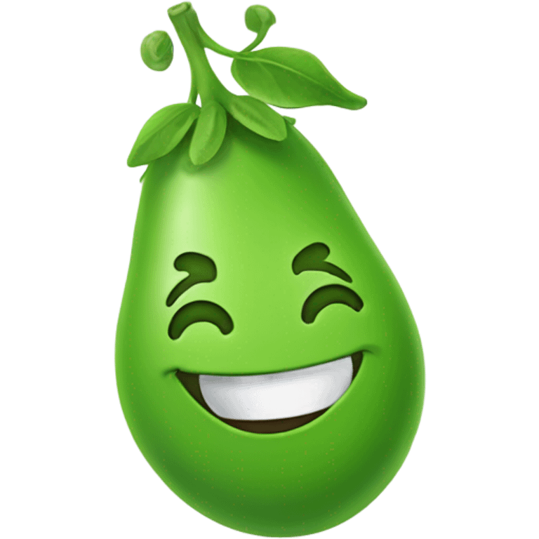 Smiley pea emoji