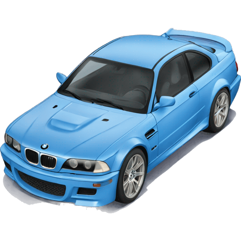 Blue bmw m3 emoji