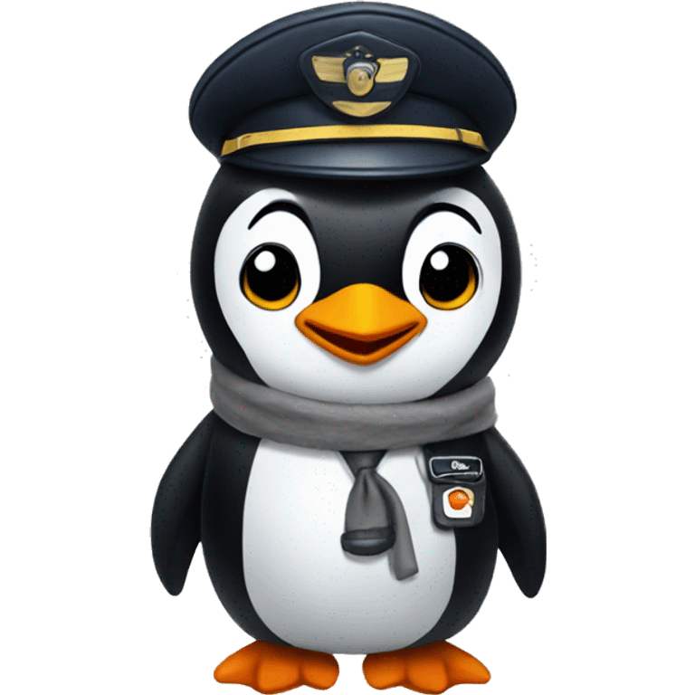 Pilot penguin emoji