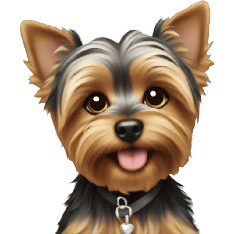 Yorkie puppy emoji