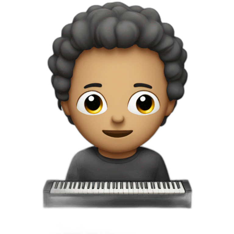 eddie the head playing piano emoji