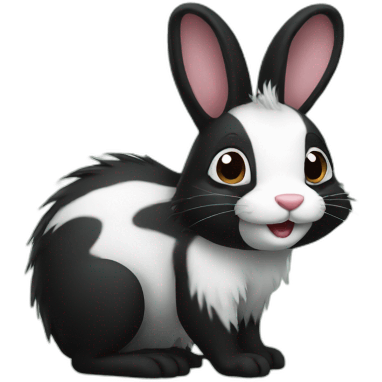 Bunny skunk emoji