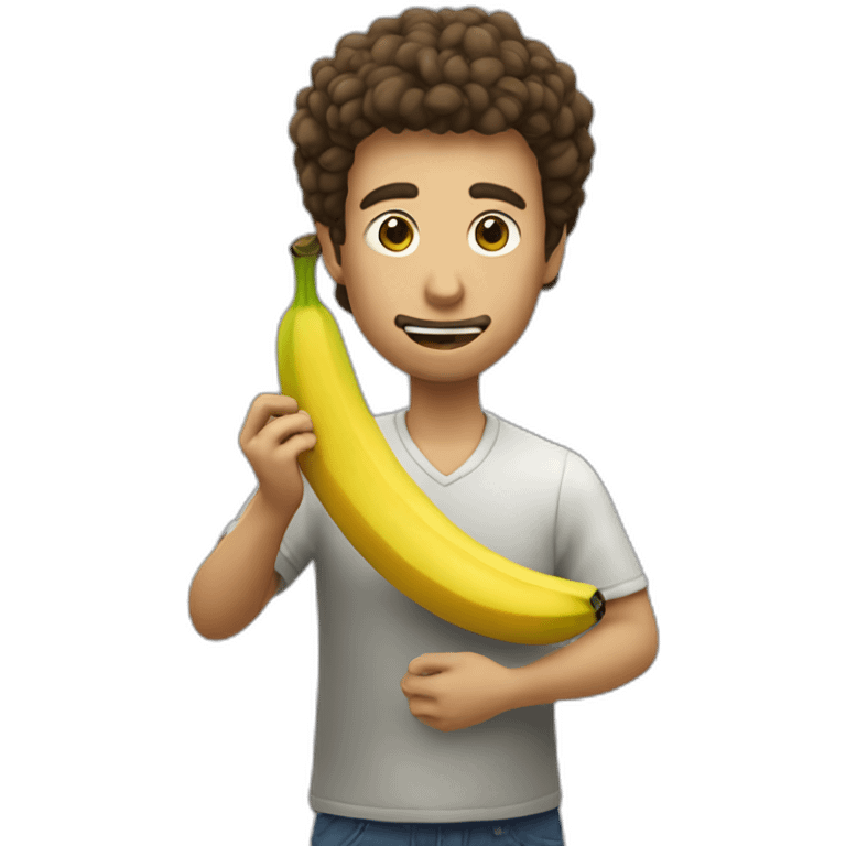 luiz inacio eating banano emoji