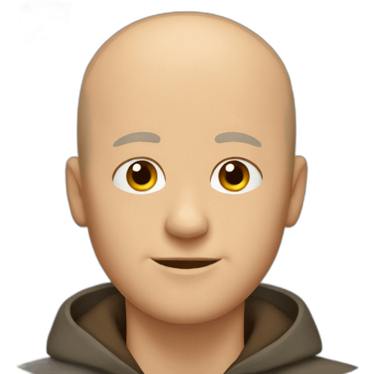 Bald white man with bears emoji