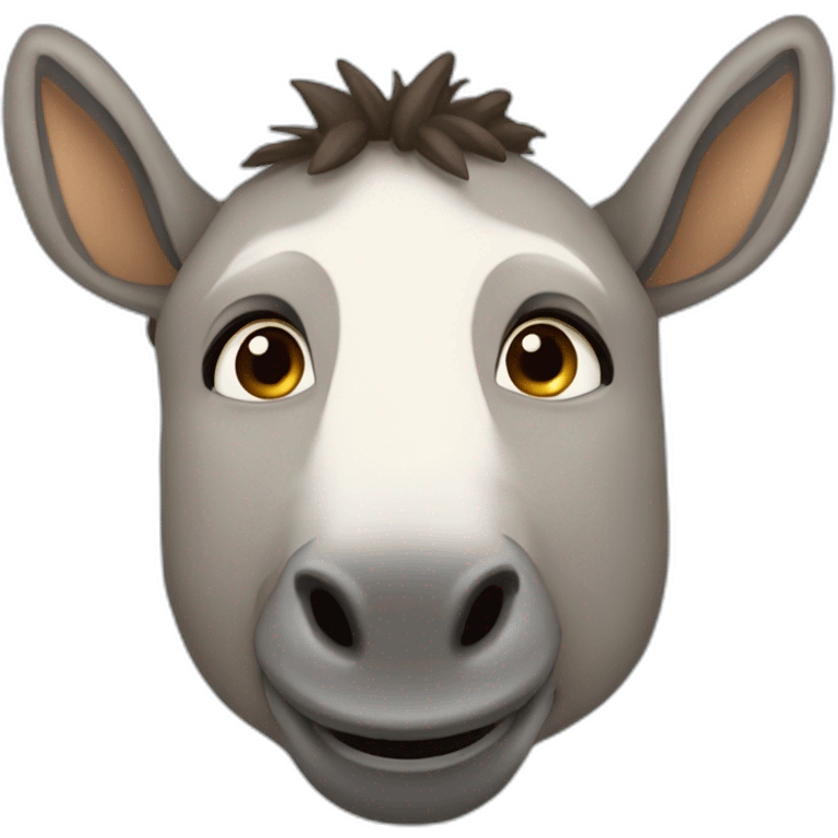 Un súper burro con poderes emoji