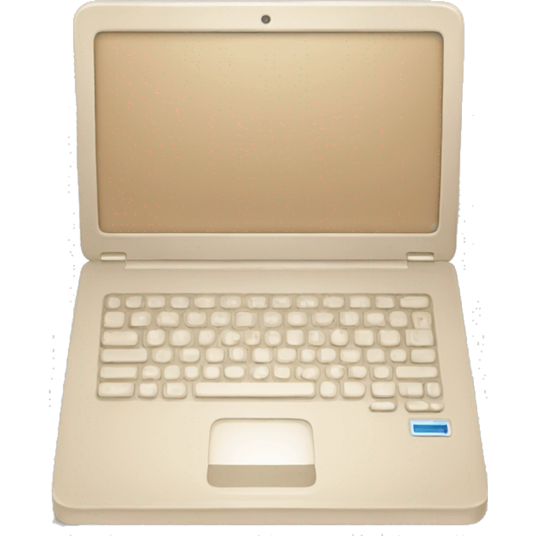 Laptop beige  emoji