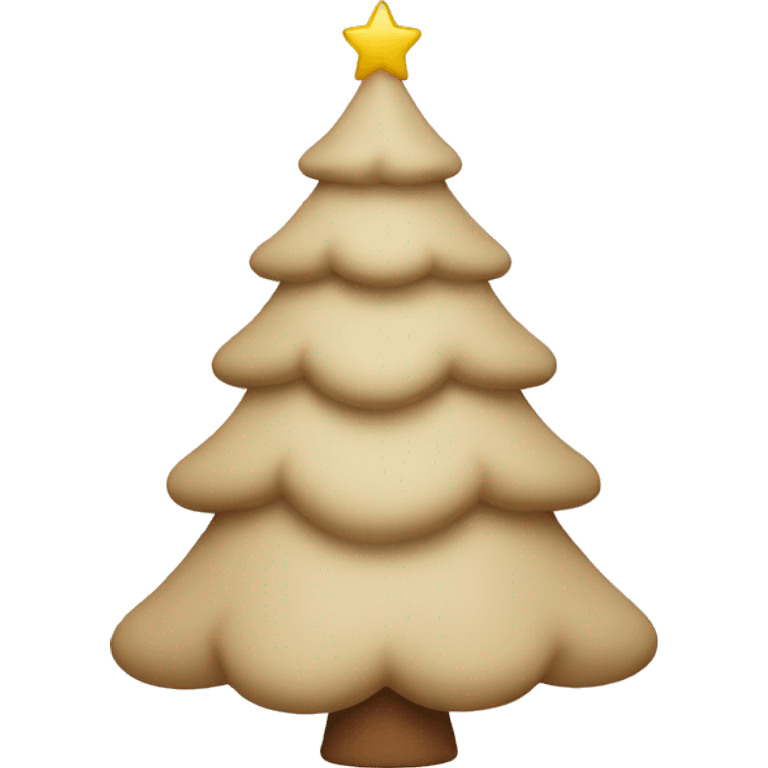 beige christmas tree emoji