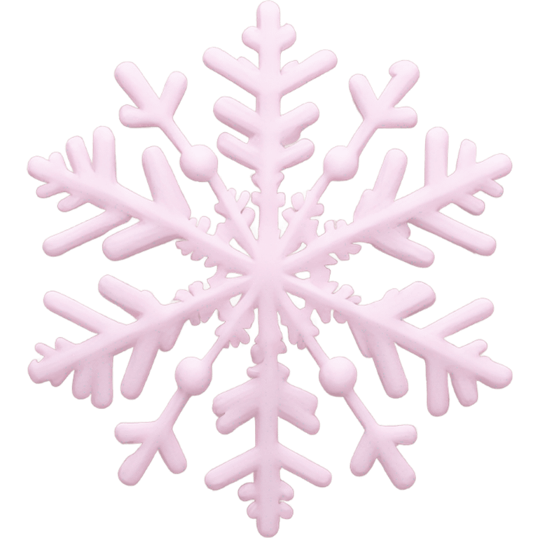 pastel pink snowflake  emoji