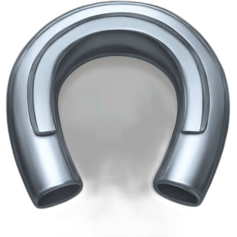 shiny metalic horseshoe no background emoji