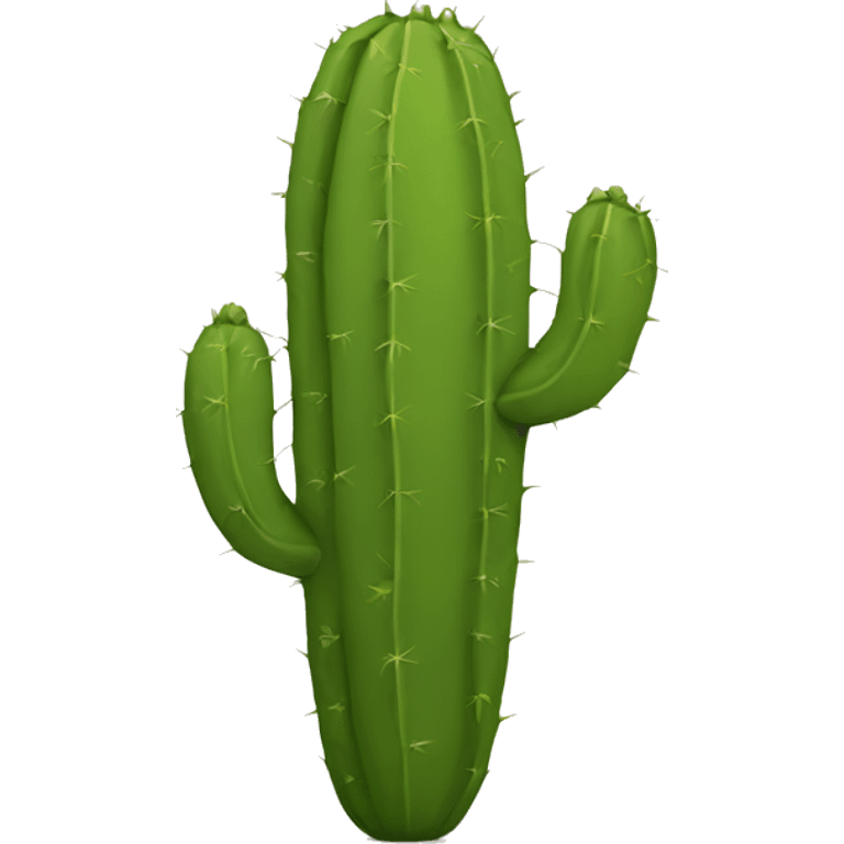 single flat Nopal without pot emoji