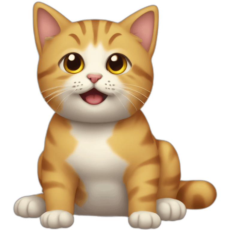 Gatito diciendo provecho  emoji