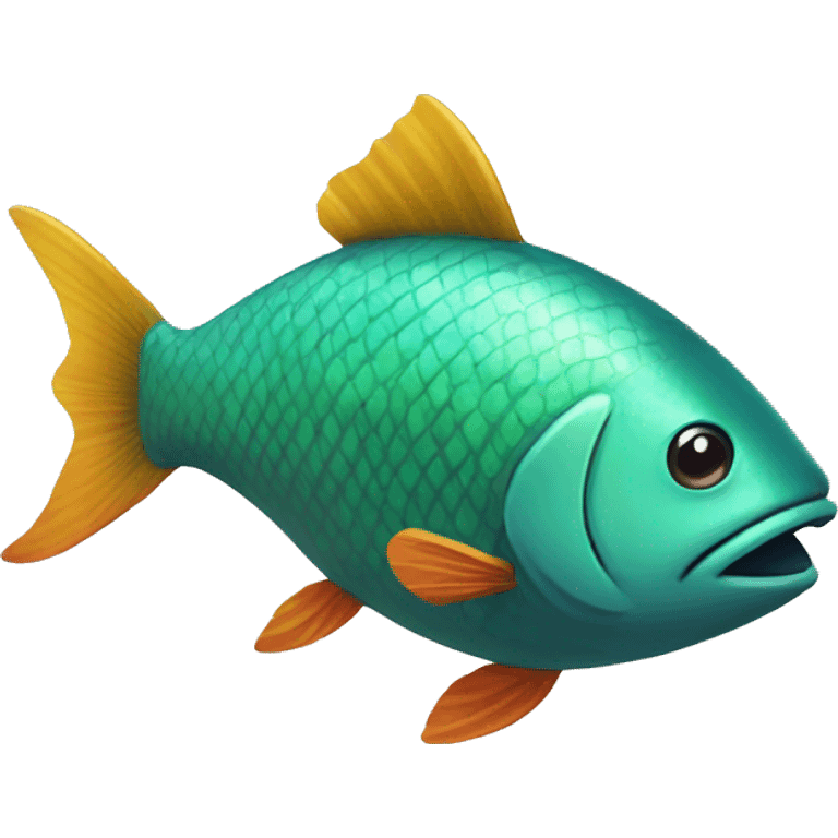 fish with a rocket built into its tail emoji