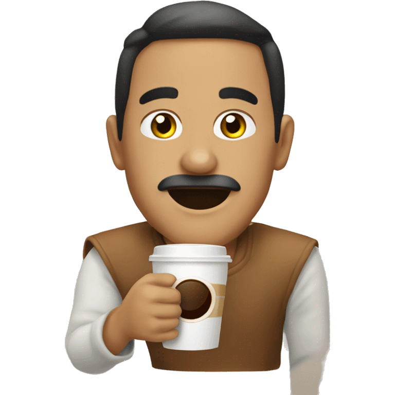 Hurón con un café  emoji