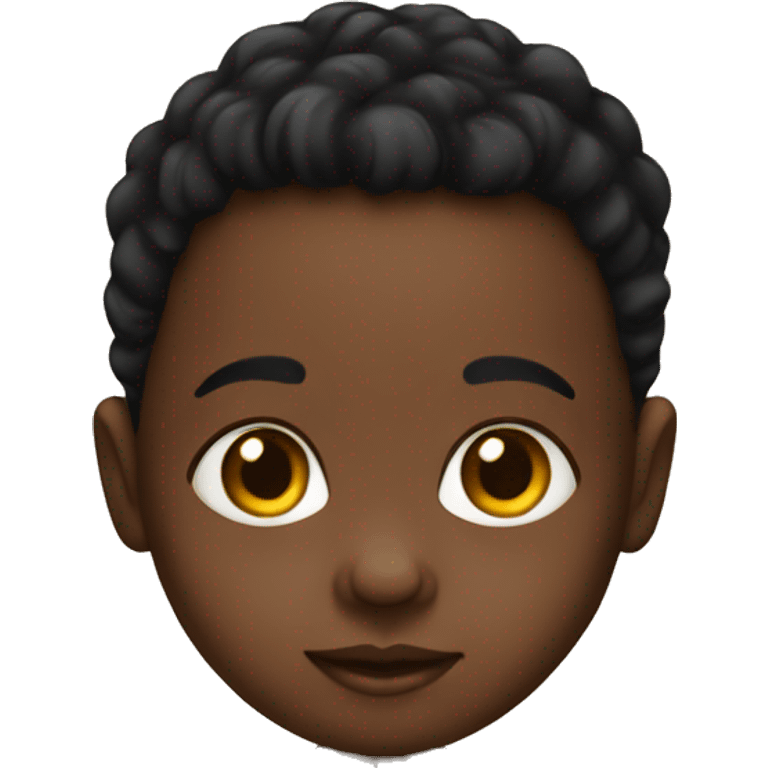 a black baby emoji