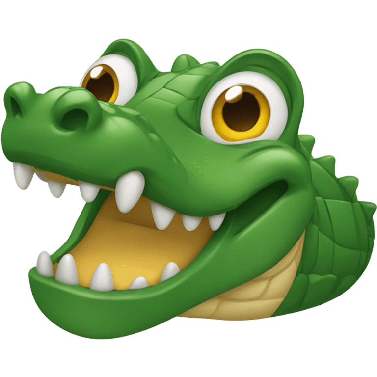 Alligator smiling emoji