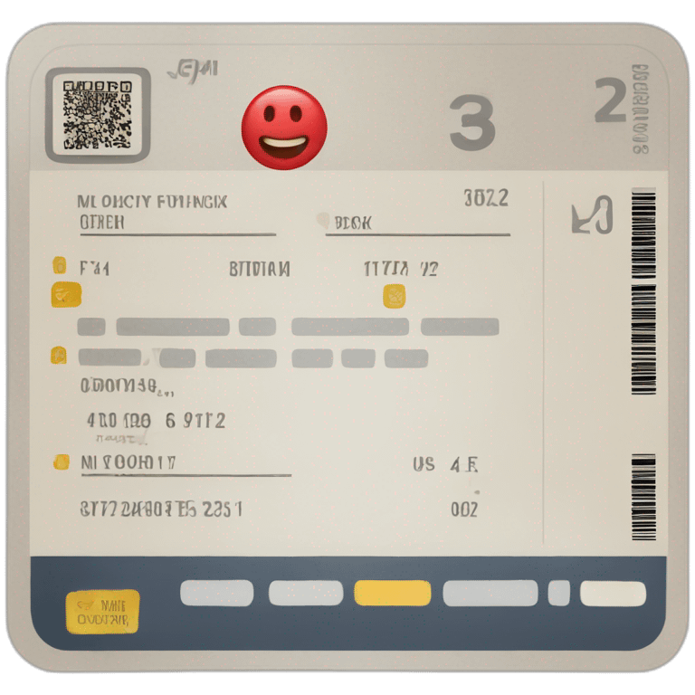 flight ticket boarding pass no face emoji