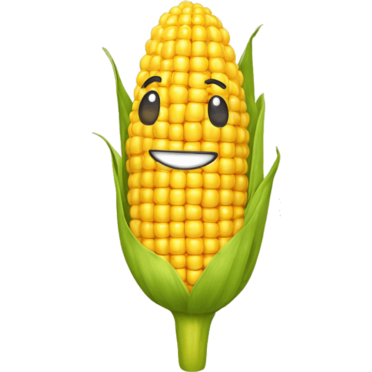 A corn ball  emoji