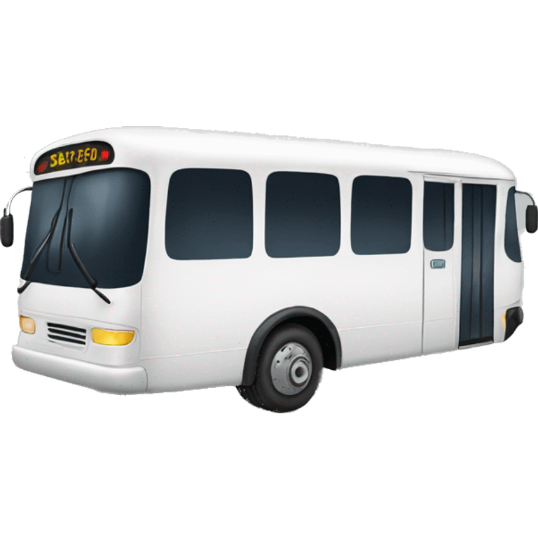 White bus emoji