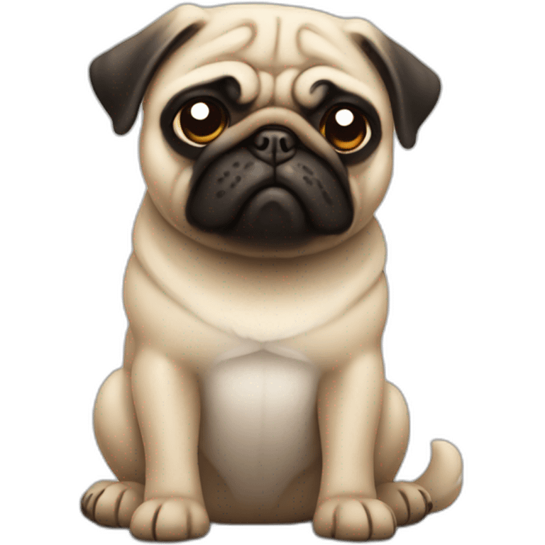 pug-angry-cute emoji