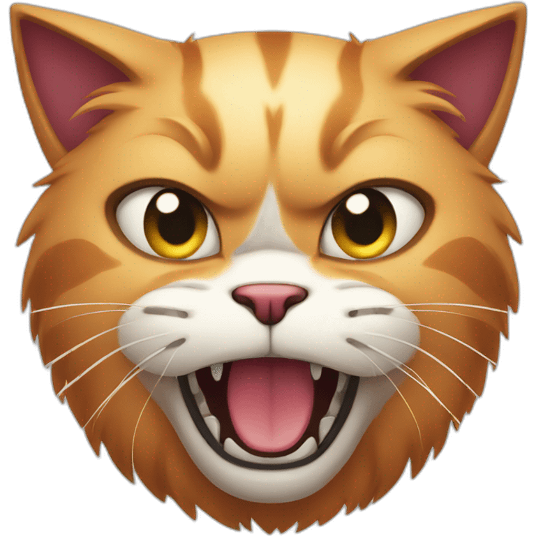 Angry coloured cat emoji