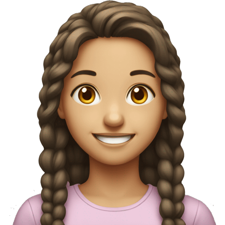 smiling girl portrait emoji