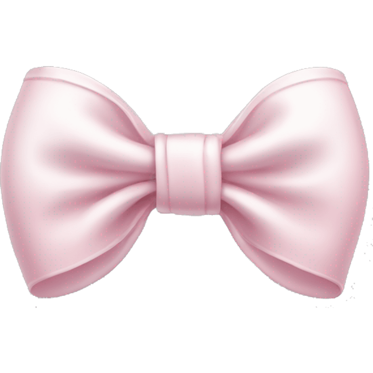 Light pink and white bow emoji