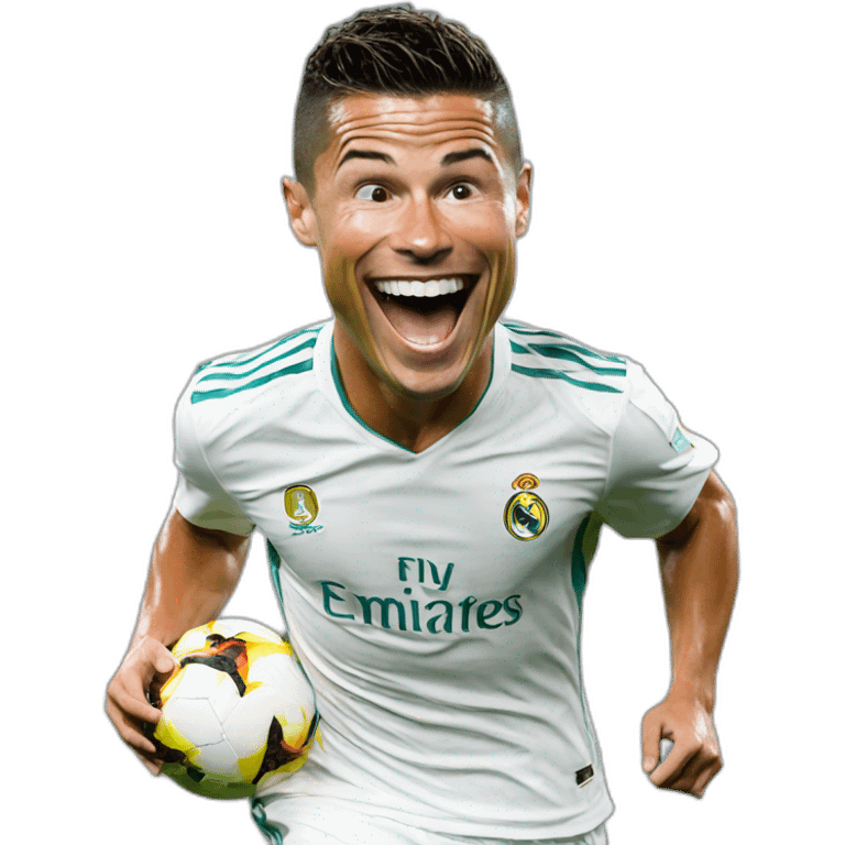 Ronaldo laugh emoji