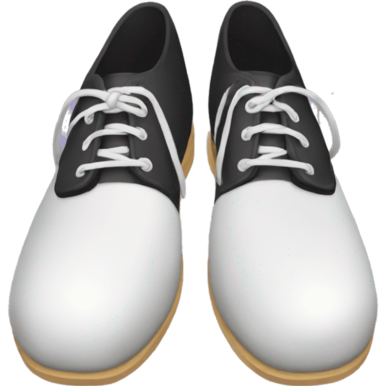 black bowling shoes emoji