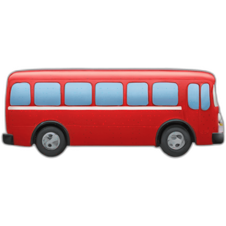 Red bus emoji