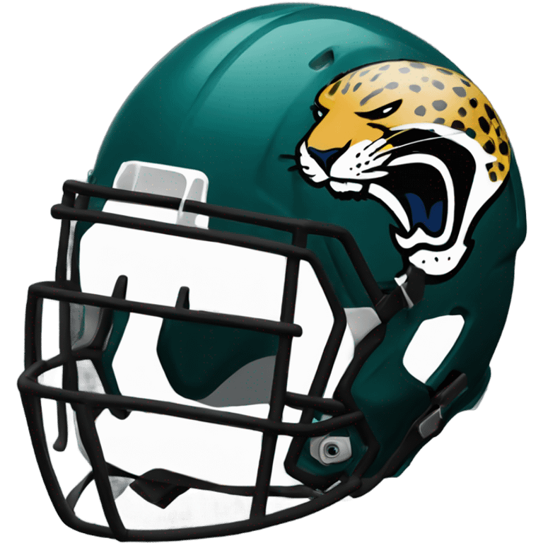 Jacksonville jaguars black football helmet emoji