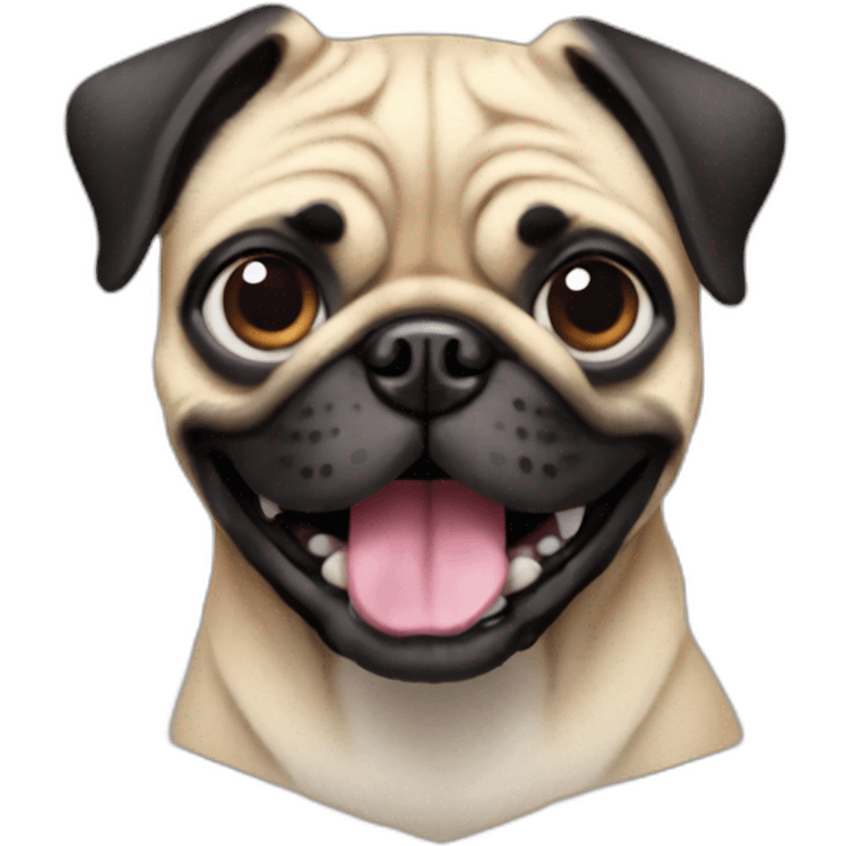 Stich dog pug emoji