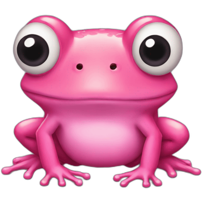 Pink frog emoji