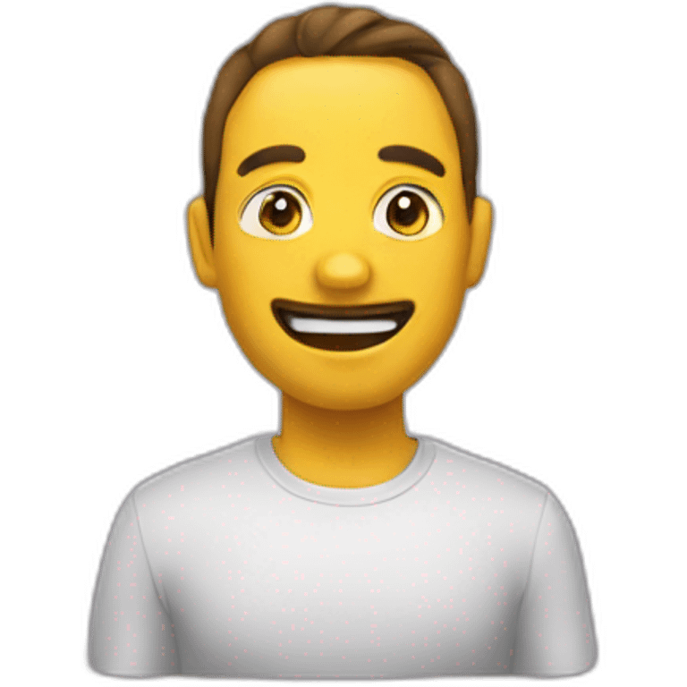 Emoji qui fait le signe chut emoji