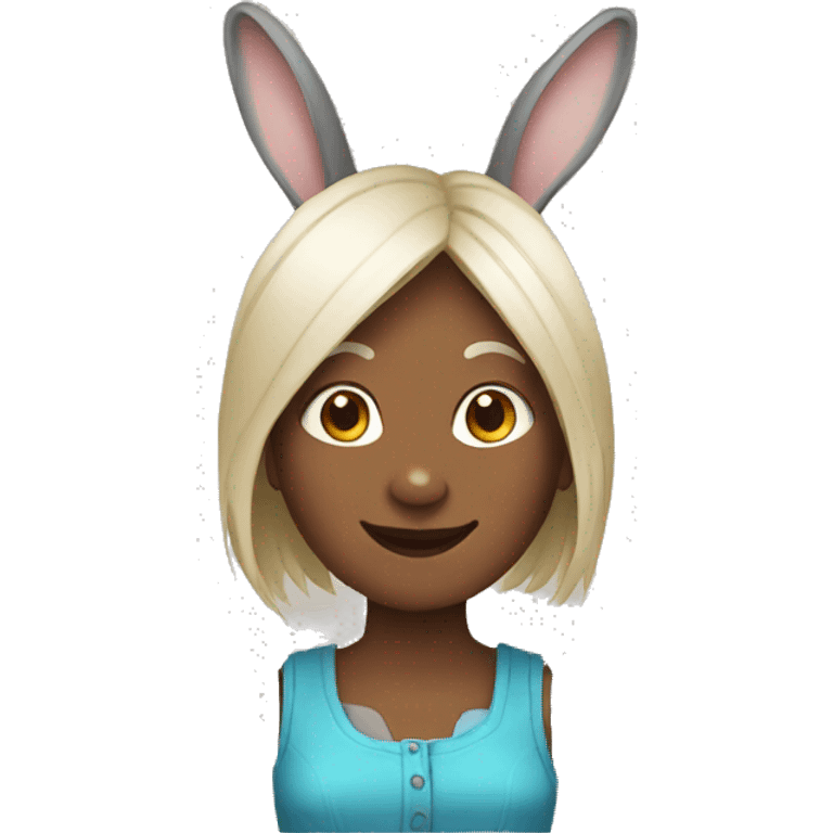 rabbit woman emoji