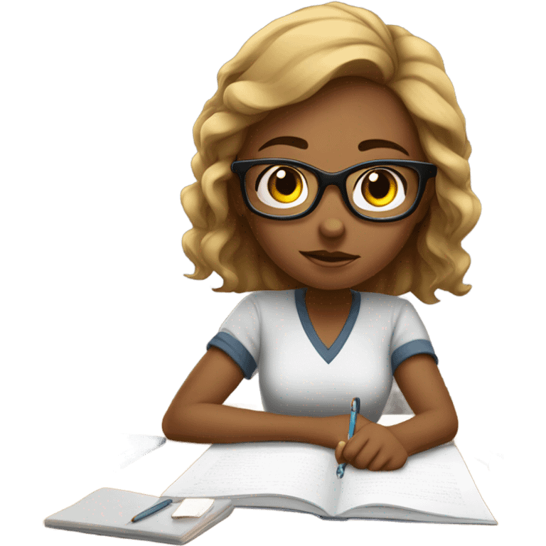 Studying girl emoji